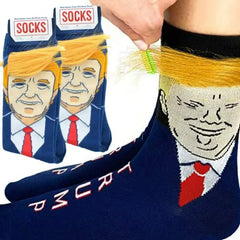 Trump Socks with Comb able Hair – A Hilarious and Unique Accessory