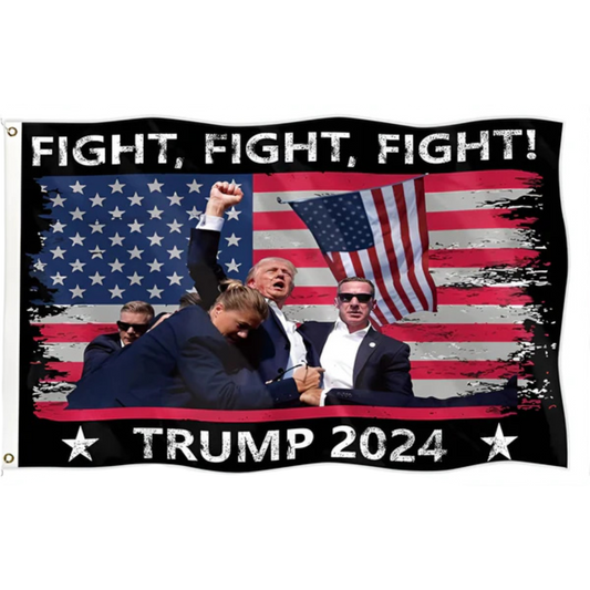 Trump FIGHT, FIGHT, FIGHT, Flag