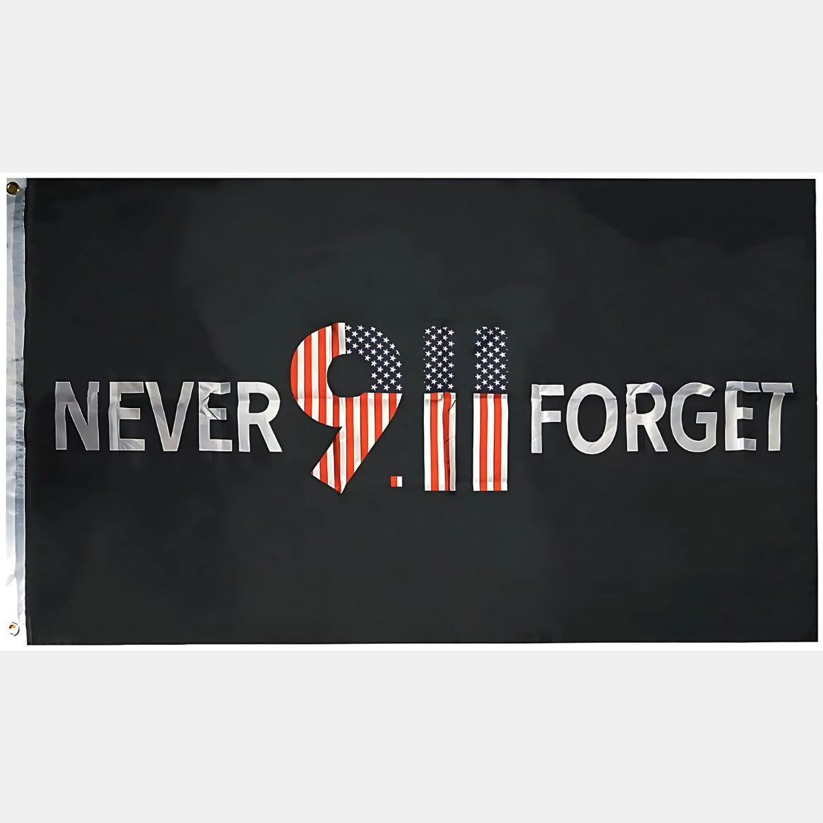 9/11 Memorial Flag – Never Forget (3x5 ft, Polyester)