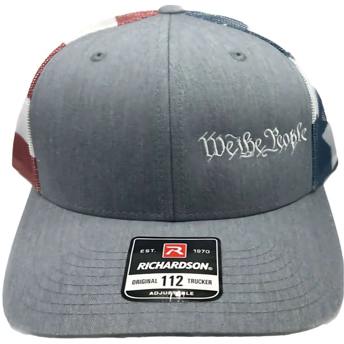 We The People Cap - 1776 Richardson 112 brand | Freedom Flags Grey