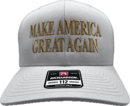 Richardson 112 white/Gold MAGA Cap