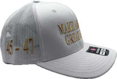 White/Gold MAGA Cap