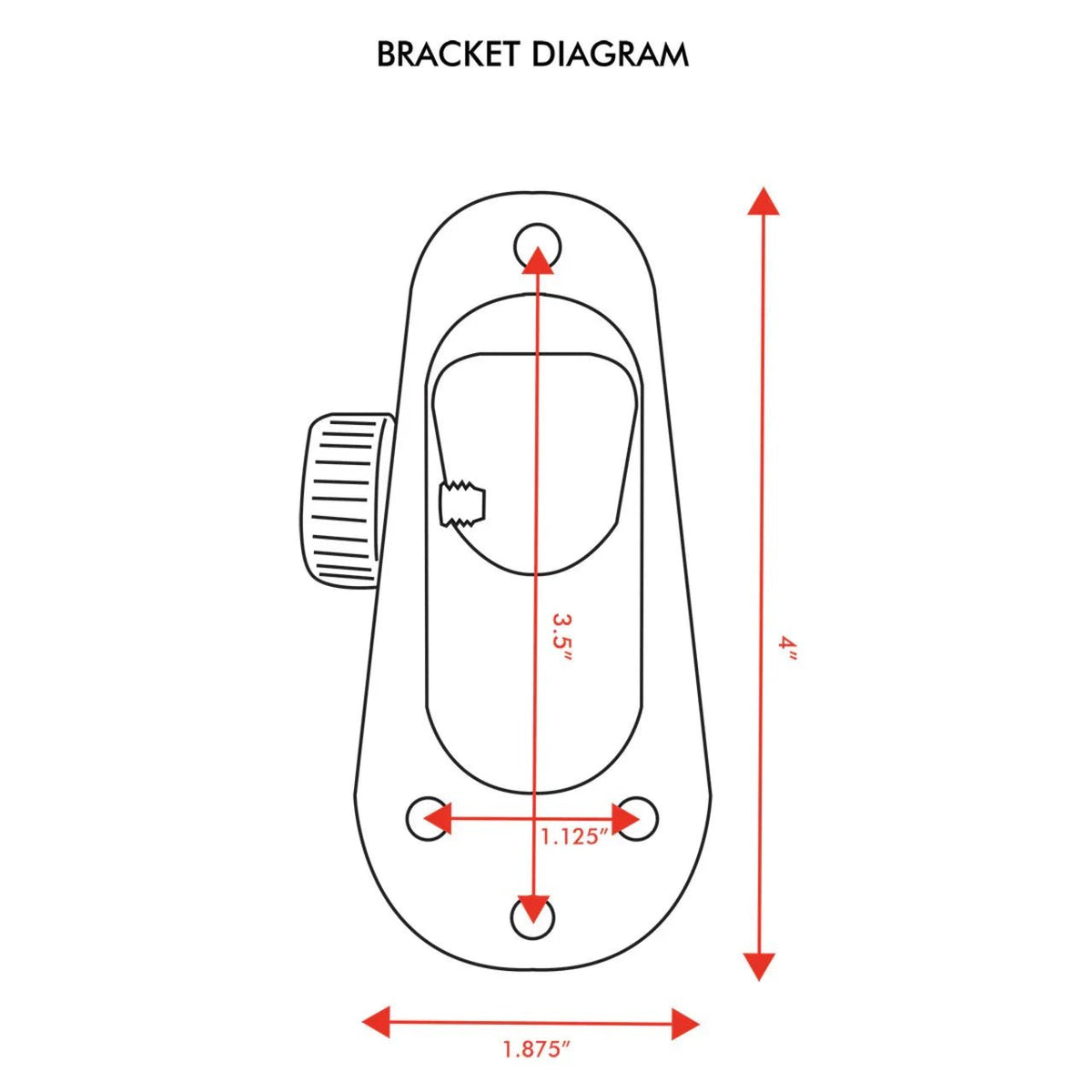 Aluminum flagpole bracket mounting detail