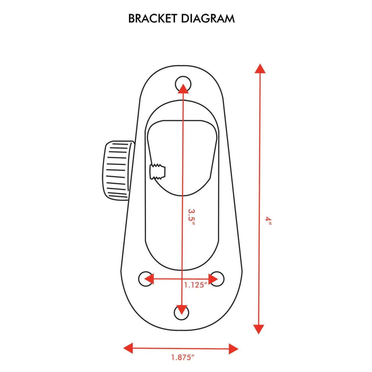 Aluminum flagpole bracket mounting detail