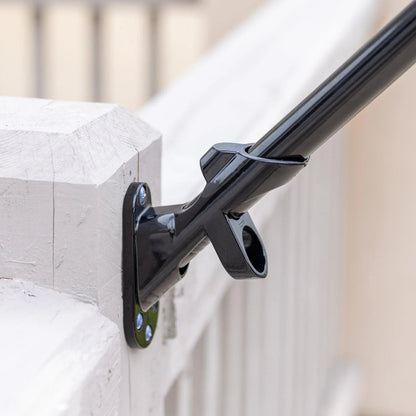 2-position flagpole bracket installation detail