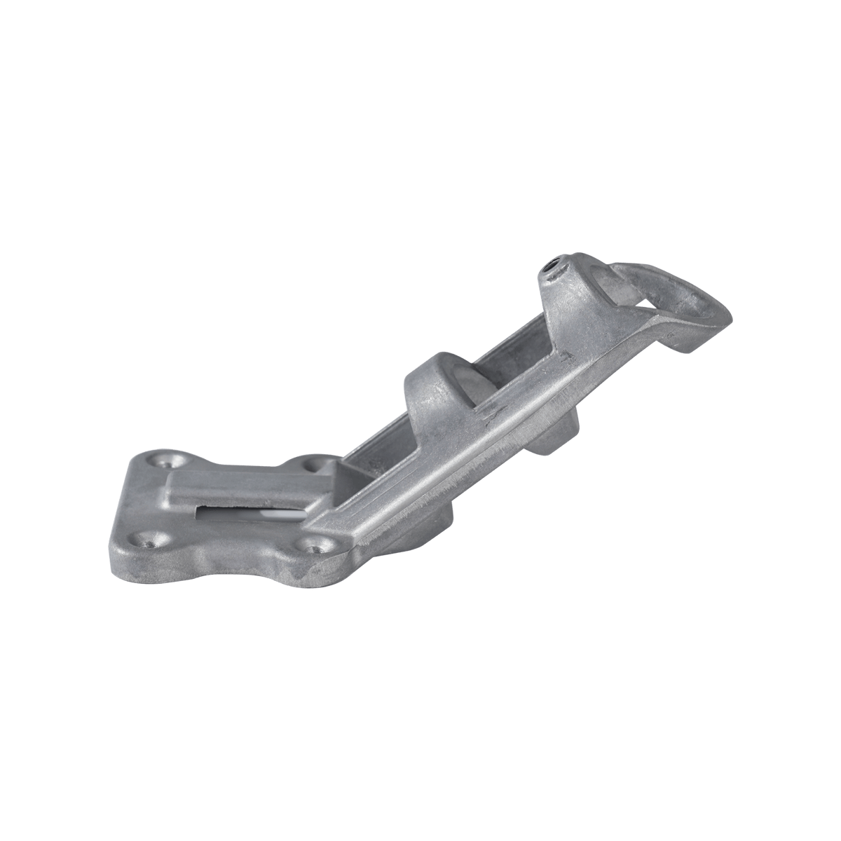 Flagpole band clamp bracket mounting detail