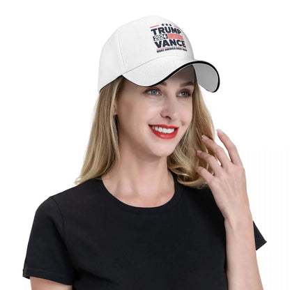 Trump Vance Snapback Cap - Make America Great Again Edition