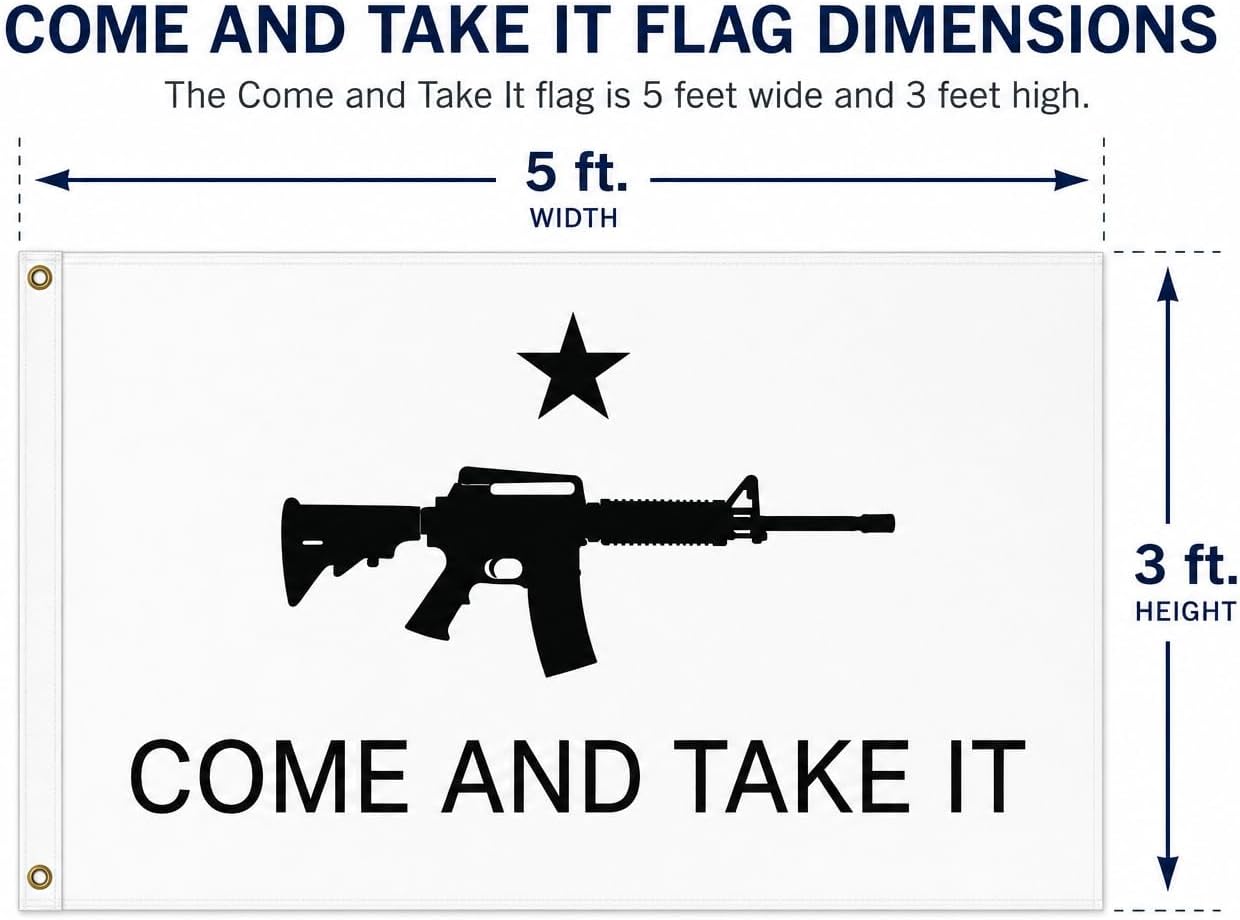 Come and Take It Rifle– 3x5 Ft Polyester All-Weather Flag