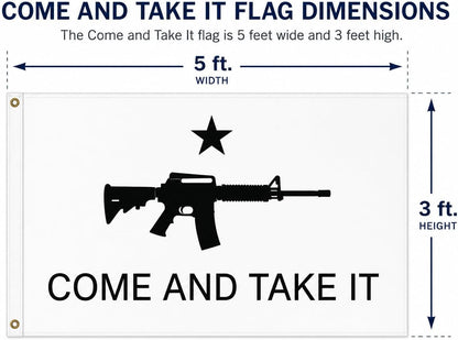Come and Take It Rifle– 3x5 Ft Polyester All-Weather Flag
