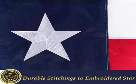 Texas Flag Embroidered