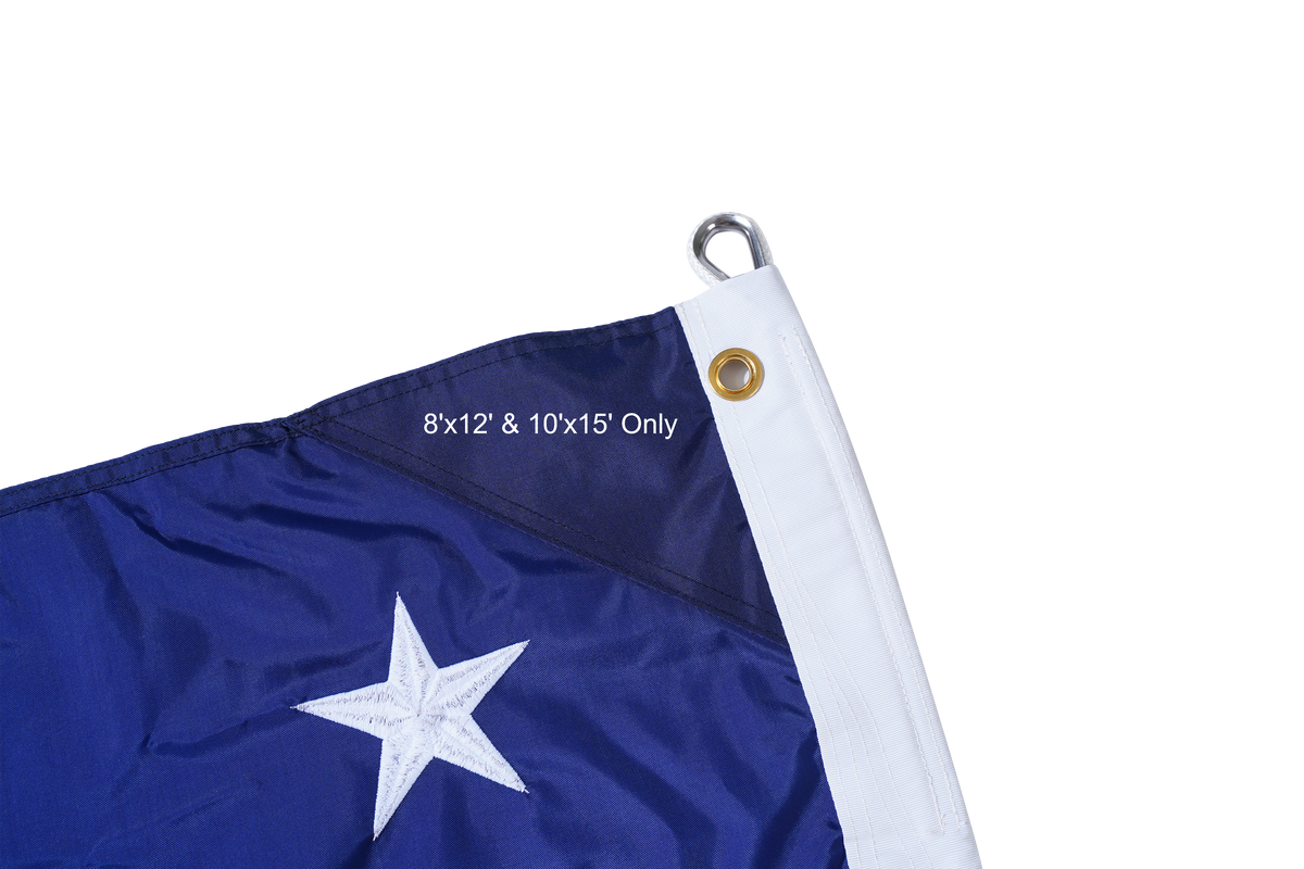 8x12 nylon embroidered American flag made in USA