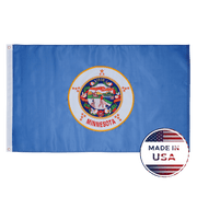 Historic Minnesota State Flag Made in USA – Embroidered Outdoor Flag