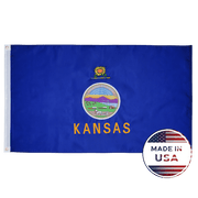 Kansas State Flag Made in USA – Embroidered Outdoor Flag
