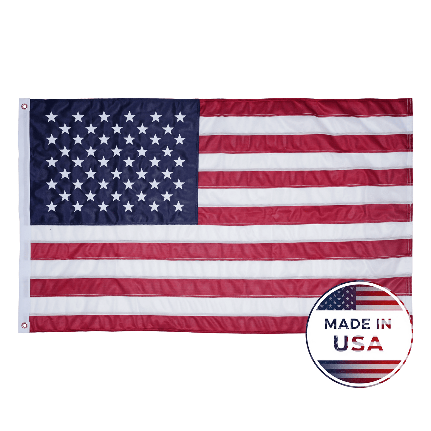 Knitted polyester American flag made in USA