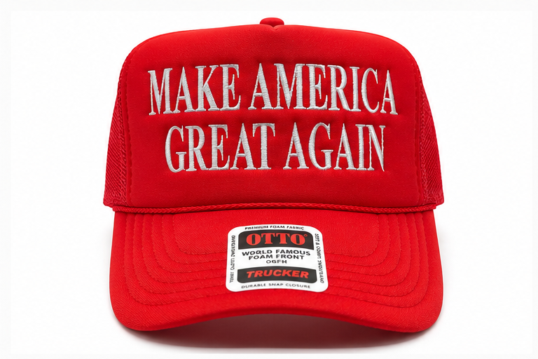 MAGA Trucker Hat – Make America Great Again 45-47 Red Mesh Cap