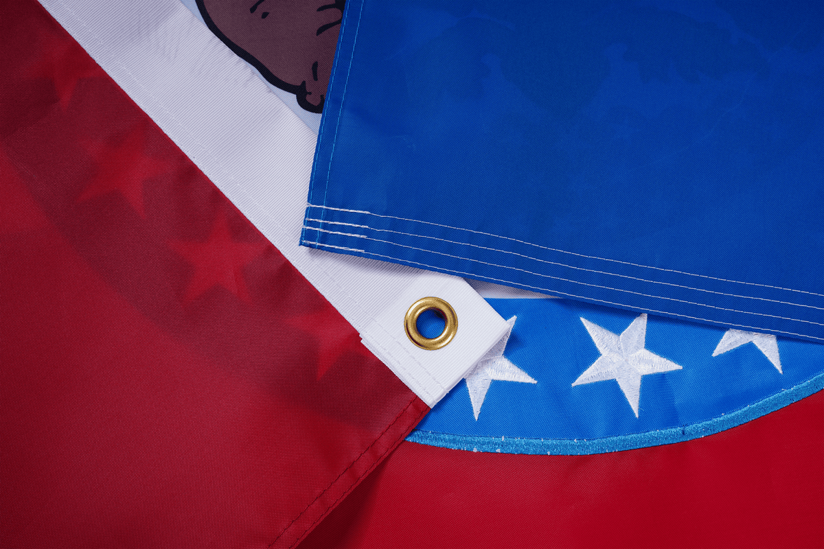 Missouri state flag made in USA for outdoor display