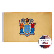 New Jersey State Flag – Made in USA Embroidered Outdoor Flag