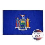 New York State Flag – Made in USA Embroidered Outdoor Flag