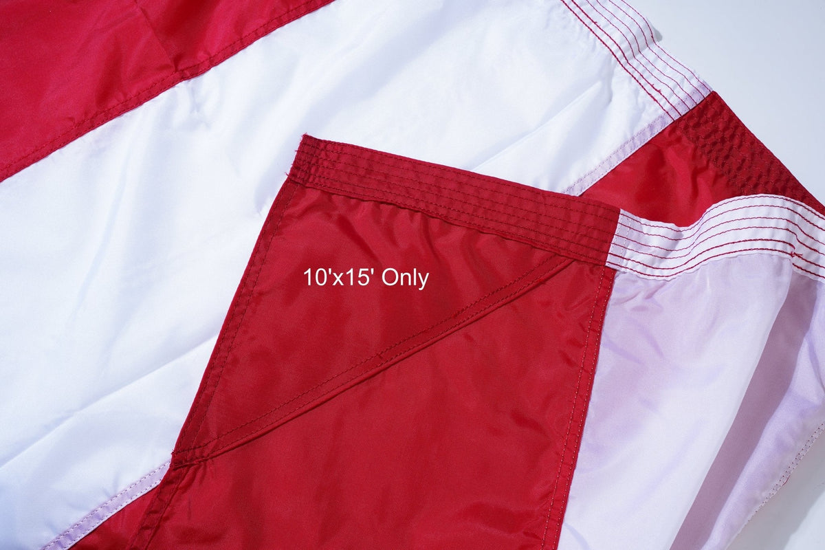 Made in USA American flag nylon fabric detail