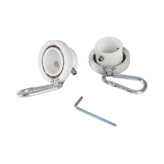 Nylon flagpole bearing rings for 360-degree rotation