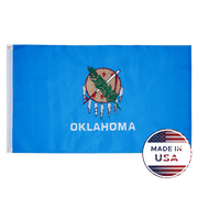 Oklahoma State Flag Made in USA – Embroidered Outdoor Flag
