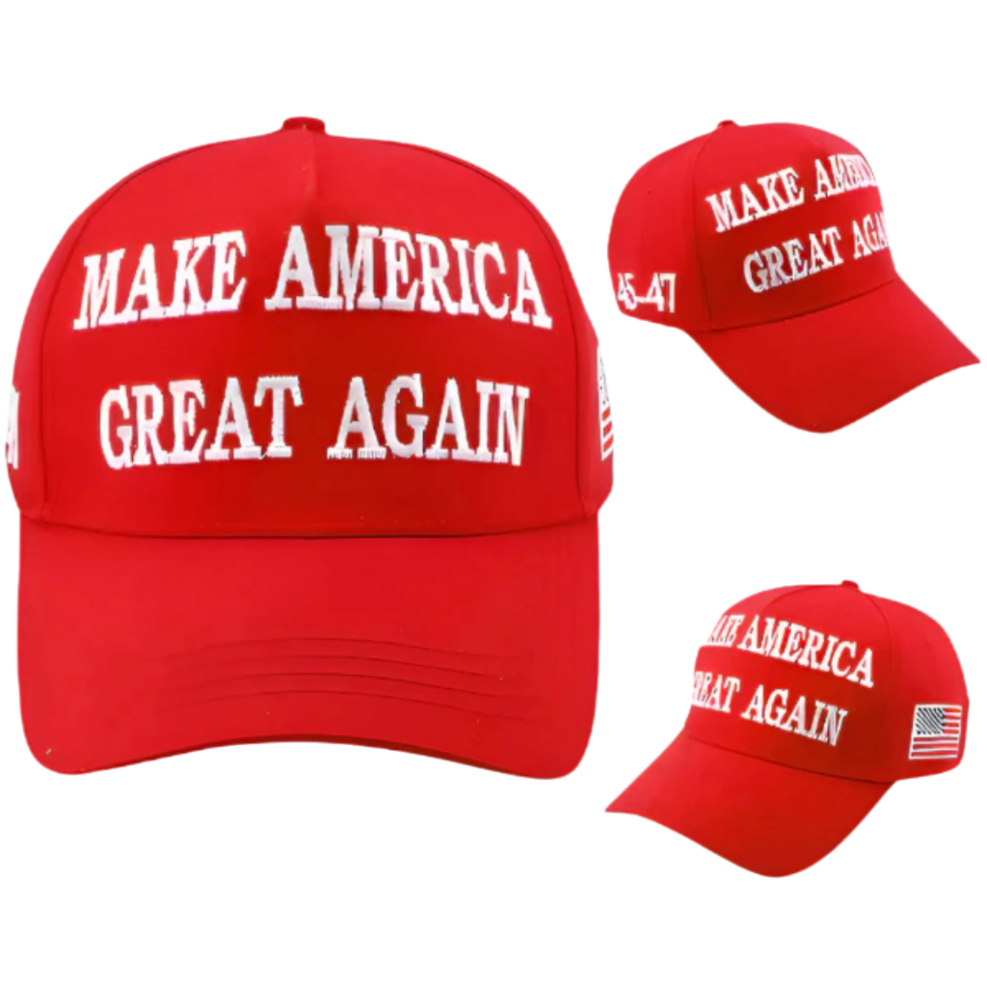 Original MAGA Cap featuring bold embroidery and classic design, perfect for showcasing patriotic pride.