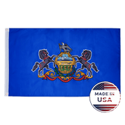 Pennsylvania State Flag – Made in USA Embroidered Outdoor Flag