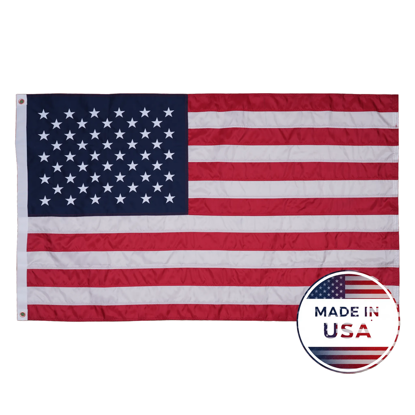 Made in USA Heavy-Duty Embroidered American Flag
