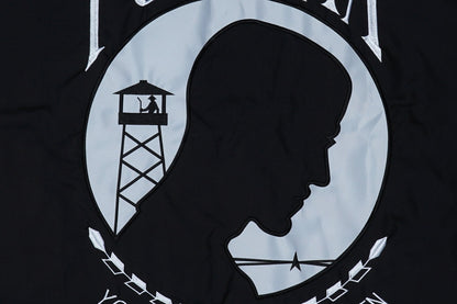 POW/MIA flag made in USA construction detail