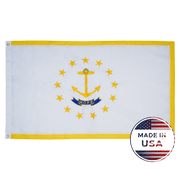 Rhode Island State Flag Made in USA – Embroidered Flag
