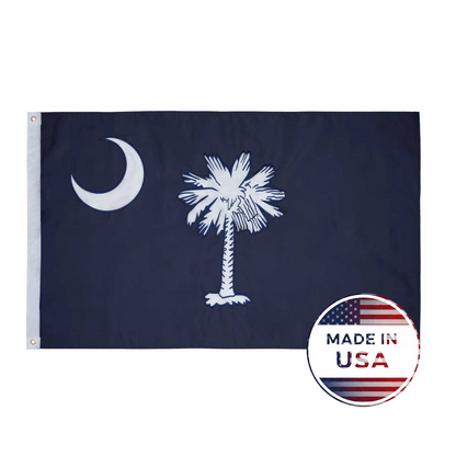 South Carolina State Flag Made in USA – Embroidered Flag