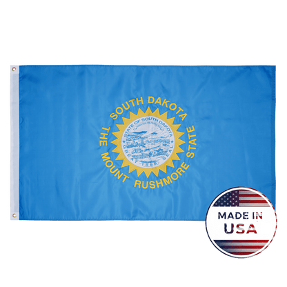 South Dakota State Flag Made in USA – Embroidered Flag