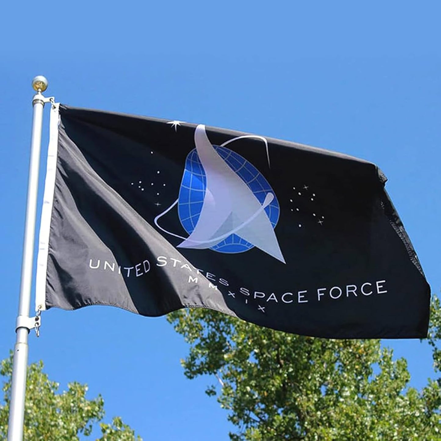 Space Force Flag – 3x5 Ft 3 Ply Heavy Duty Double Sided Polyester All-Weather Flag