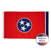 Tennessee State Flag Made in USA – Embroidered Outdoor Flag