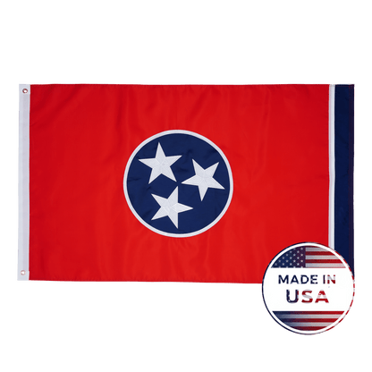 Tennessee State Flag Made in USA – Embroidered Outdoor Flag