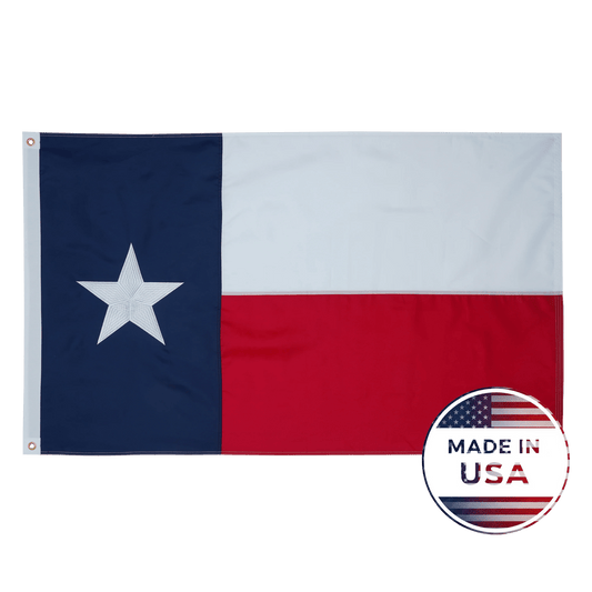 Texas State Flag Made in USA | Embroidered Outdoor Flag