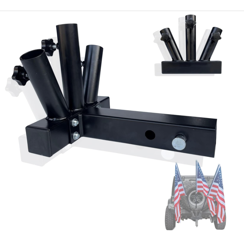 Receiver Hitch Flag Pole Holder