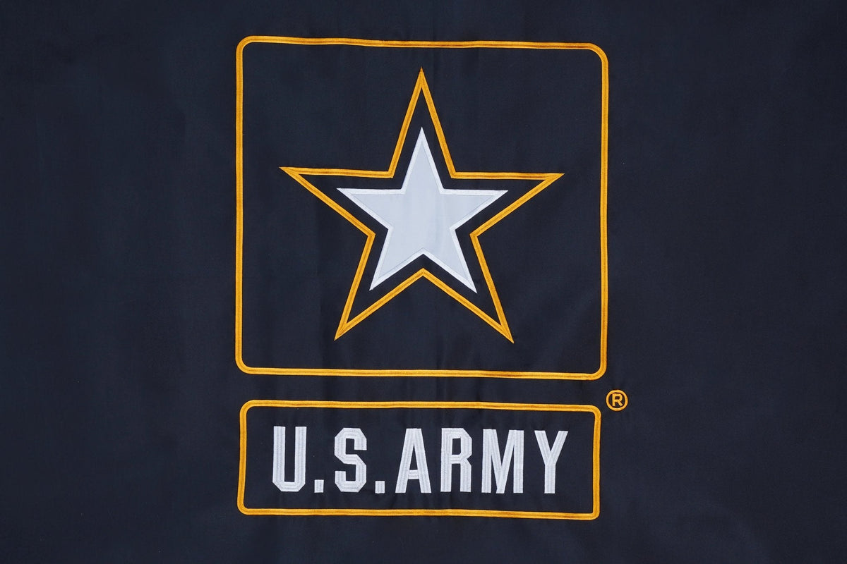 U.S. Black Army Flag Made in USA – Double-Sided Military Flag