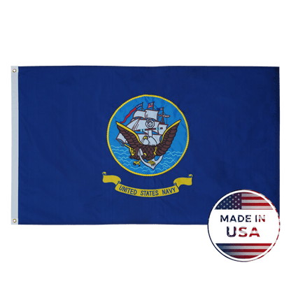 U.S. Navy Flag Made in USA – Double-Sided Military Flag