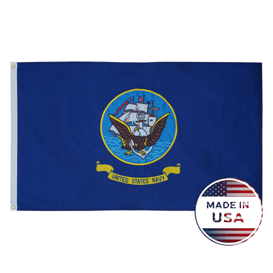 U.S. Navy Flag Made in USA – Double-Sided Military Flag