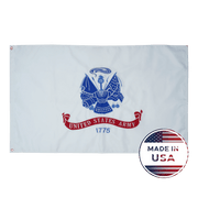 U.S. White Army Flag Made in USA – Double-Sided Military Flag