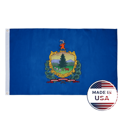 Vermont State Flag Made in USA – Embroidered Outdoor Flag