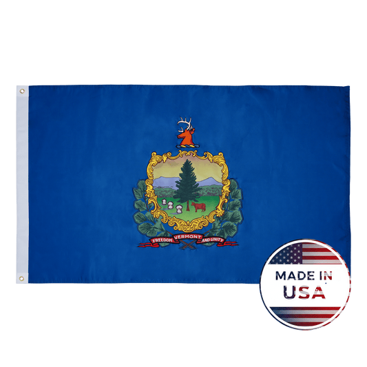 Vermont State Flag Made in USA – Embroidered Outdoor Flag