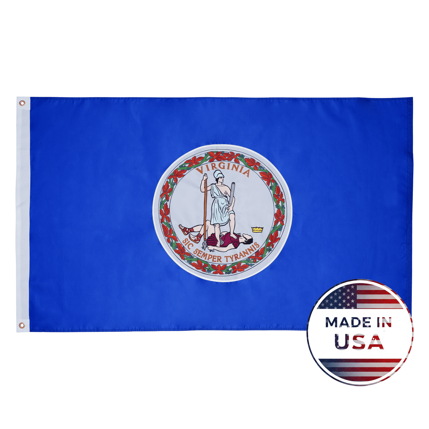Virginia State Flag Made in USA – Embroidered Outdoor Flag