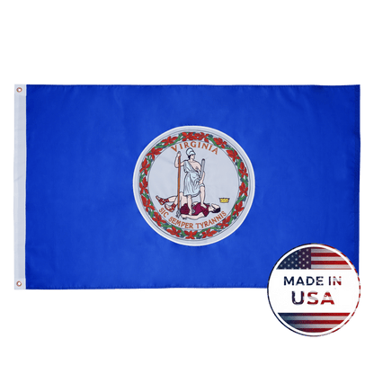 Virginia State Flag Made in USA – Embroidered Outdoor Flag