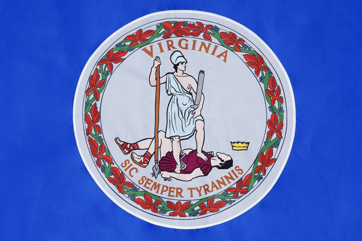 Virginia State Flag Made in USA – Embroidered Outdoor Flag