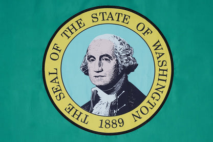 Washington State Flag Made in USA – Embroidered Outdoor Flag