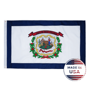 West Virginia State Flag Made in USA – Embroidered Flag
