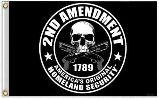 2nd Amendment America's Original Homeland Security Polyester 3x5 Foot Flag