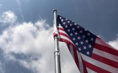 20ft Aluminum Flag Pole with FREE 3'x5' US Flag